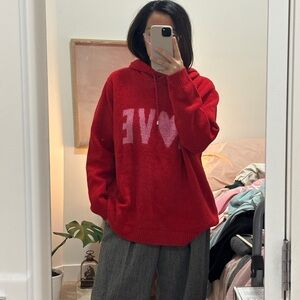 cupcakes & cashmere Red LOVE Hoodie